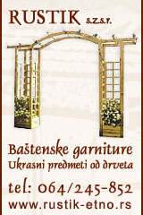 Rustik - ba�tenske garniture, ukrasni predmeti od drveta