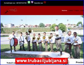 Truba�i Ljubljana, truba�ki orkestar, truba�i za veselja, slavlja, proslave, svadbe, slave, ro�endane, kr�tenja, Slovenija, www.trubaciljubljana.si